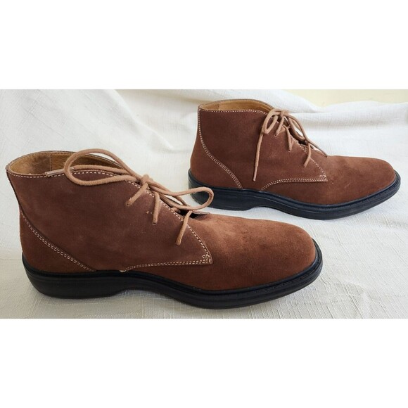 Dr. Comfort Men\'s Brown Leather Ankle Lace Up Casual/Dress Shoes, Size 8 1/2 main image 6